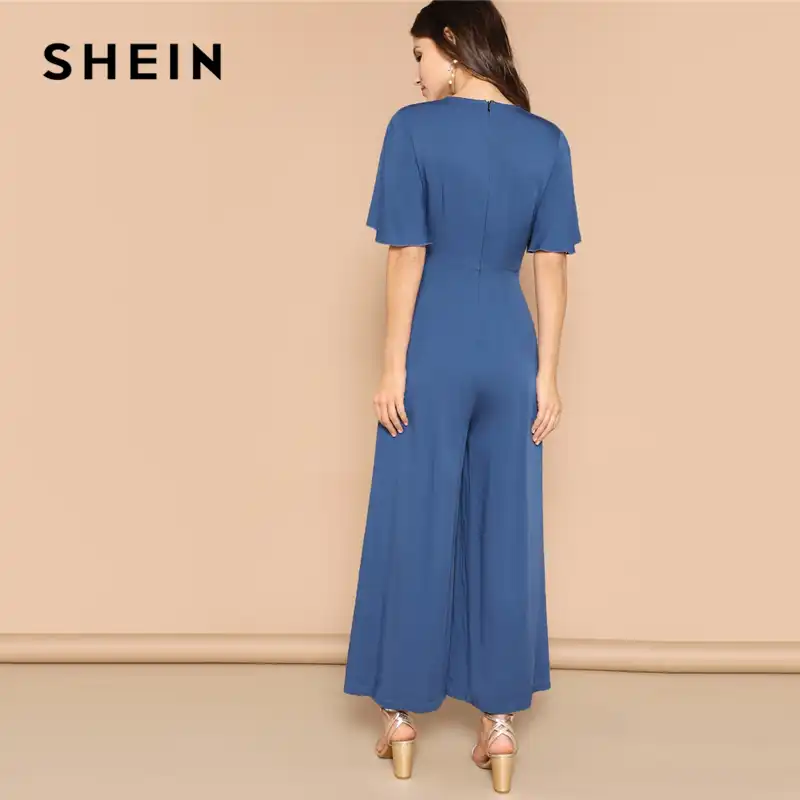 shein blue jumpsuit