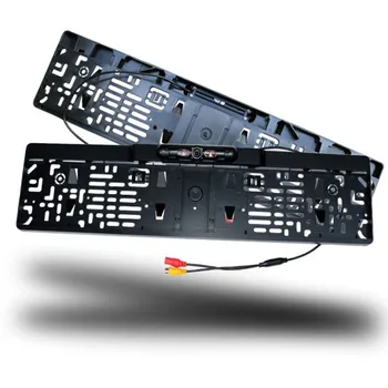 

LCD Car Monitor RU European License Plate Frame Rear View Camera IR Light NIght Vision Reverse Camera Rearview Mirror