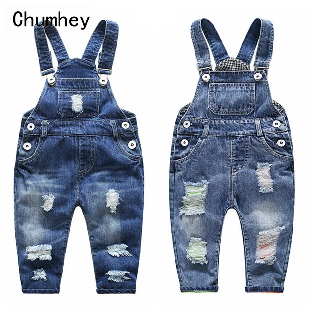 US $12.77 1-5T Kids Jeans Baby Rompers Spring Boys Girls Overalls Bebe Jumpsuit Pants Toddler Trousers Kids C