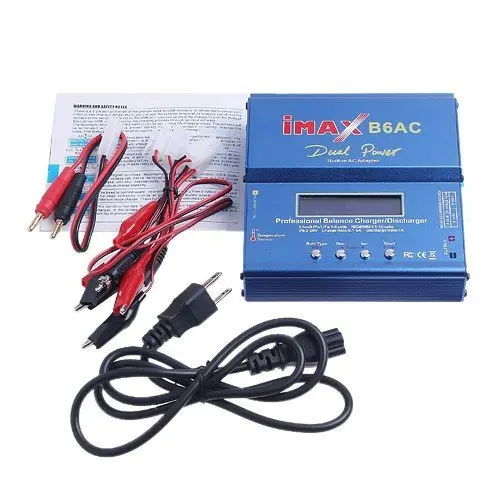 Caricabatterie Bilanciato Professionale, Imax B6-Ac B6Ac Lipo Nimh 3S Caricabatteria Rc Per Batterie Lipo/Li-Ion/Life / Nimh / Nicd