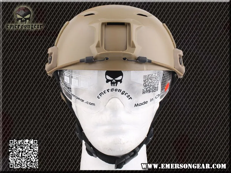 Emerson Fast шлем с защитным Goggle BJ ABS Тактический военный страйкбол шлем Multicam черный EM8818