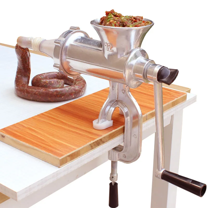 Manual Meat Grinder Sausage Maker Stainless Steel Sausage Stuffer Pasta Maker Meat Vegetable Grinder Mincer For Home Manual Meat Grinder Sausage Maker Stainless Steel Sausage Stuffer Pasta Maker Meat Vegetable Grinder Mincer For Home
