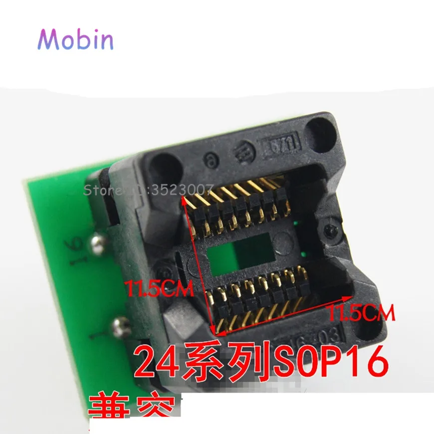 10 шт./лот SOP16 к DIP16 поворотный SOIC16 IC гнездо программиста адаптера 150mil лучшее