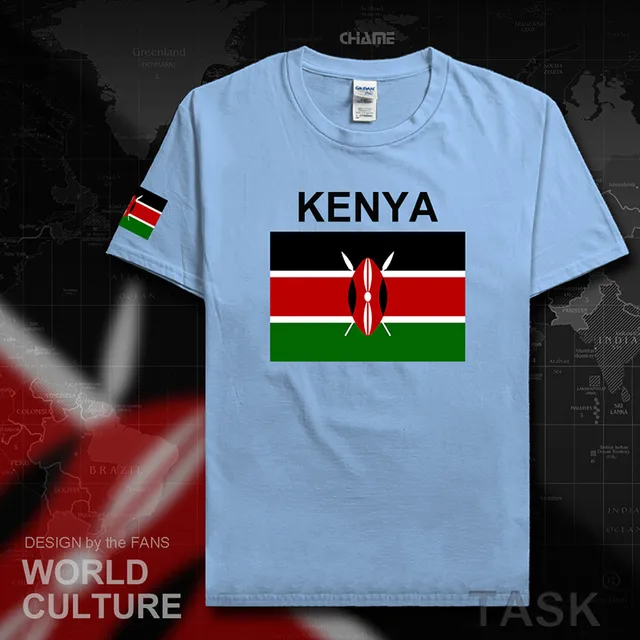 Republic of Kenya Kenyan men t shirt 2017 jerseys nation team tshirt