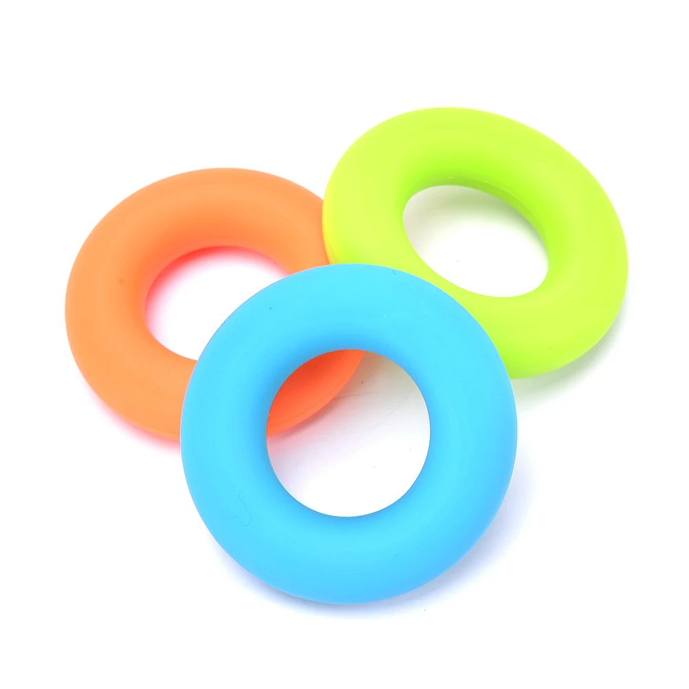 

1PC 7cm Diameter 3Color Strength Finger Ring Rubber Strength Muscle Power Training Exerciser Gym Expander Gripper