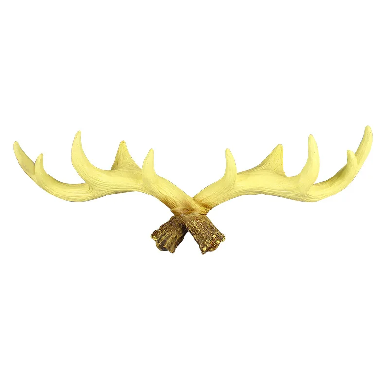 

American Retro Antlers Hanger Creative Resin Decorative Hooks Multi-Functional Storage Wall Decoration Home Storage Organization
