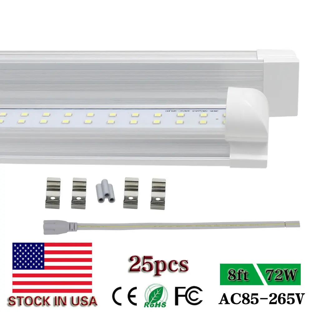 Integrated 72w 8ft Led Lights Double Row Smd2835 Integrated 72w 8ft Led Lights Double Row Smd2835