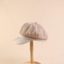 Mingjiebihuo Новое поступление светящаяся шапка в Корейском стиле; Мода для молодых женщин; темпераментная на открытом воздухе праздник однотонное симпатичное одноцветное солнцезащитный козырек