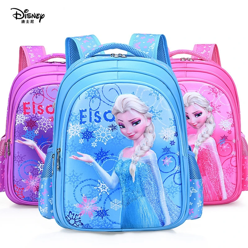 Дисней Принцесса мультфильм детский рюкзак девочка сумка подарок замороженная Эльза посылка сумка для школьников водонепроницаемый сумки для хранения