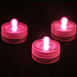 120 шт./лот розовый цвет погружные светодиодные фонари Водонепроницаемый светодиодные свечи Чай подсветка для свадьбы Centerpiece под ваза