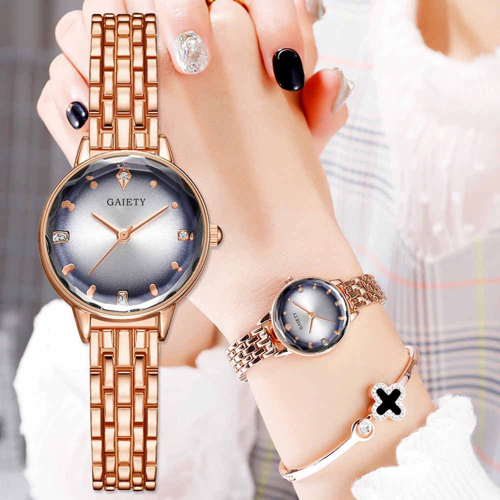 

Gaiety Brand Bracelet Watches For Women Gradient Dial Design Luxury Ladies Dress Quartz Clock Relogio Feminino Zegarek Damski
