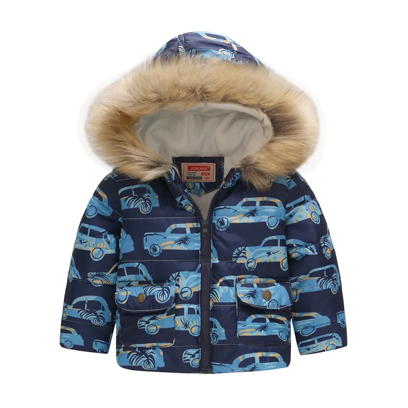 

Boys Blue car winter coats & Jacket kids Zipper jackets Boys 1-5Y thick Winter jacket high quality Boy Winter Coat kids clothes