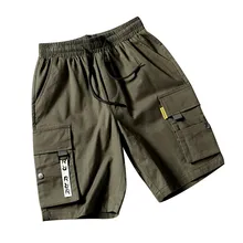 Для мужчин s мужские шорты кэжуал летние короткие штаны плюс размеры на открытом воздухе несколько карманов лоскутное комбинезоны для девоче