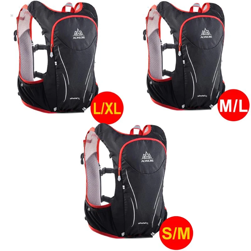 AONIJIE 5L открытый спортивный рюкзак для женщин/мужчин марафон гидратационный жилет пакет для обмена Велоспорт Туризм сумка для воды