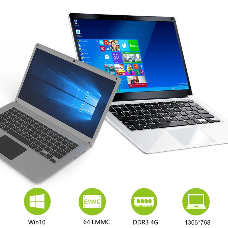 

Ultrathin Computer Business 2G RAM+32G ROM Notebook Office Laptop Surf The Internet