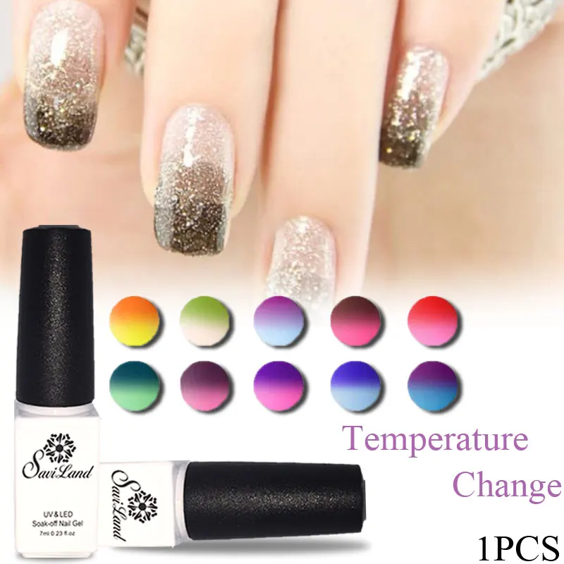 Saviland Mood Changing Uv Gel Chameleon Temperature Change Color Saviland Mood Changing Uv Gel Chameleon Temperature Change Color Varnish Soak Off Polish Long Lasting Thermo Nail In From Beauty