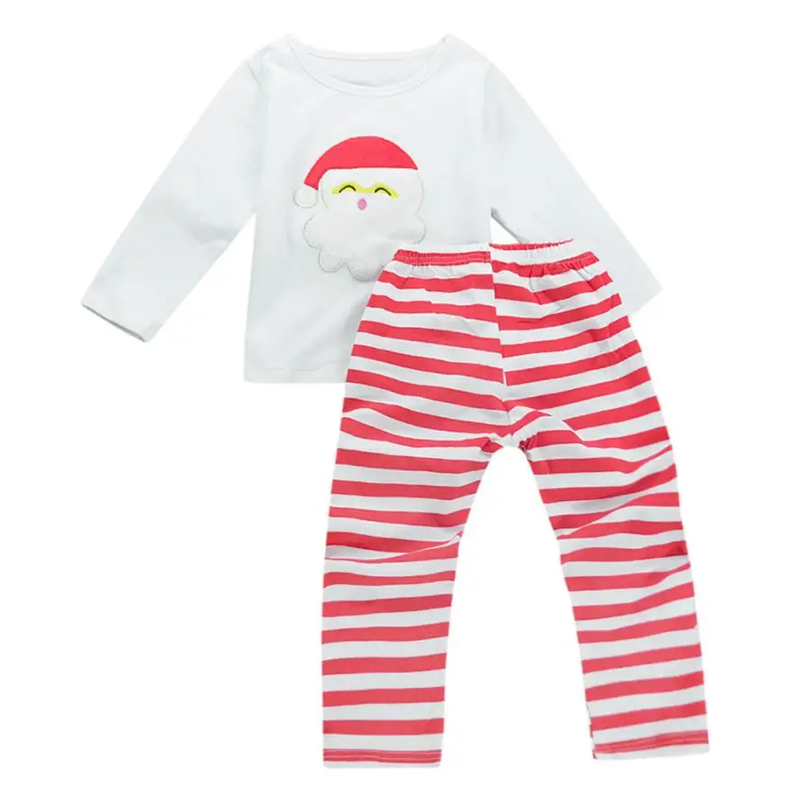 Cheap Children Clothing Xmas Toddler Infants Boys Girls Tops Pants