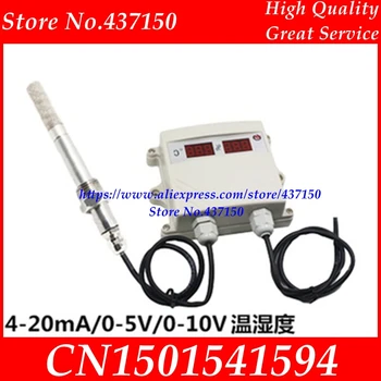

Temperature and humidity sensor transmitter 4-20MA 0-5V 0-10V RS485 output digital led display with G1/2 probe