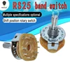 RS25 Band switch Shaft Panel Mount L=20mm 1P11T 2P4T 2P5T 2P6T 3P3T 3P4T 4P3T Rotary Switch Selector Band ► Photo 1/6