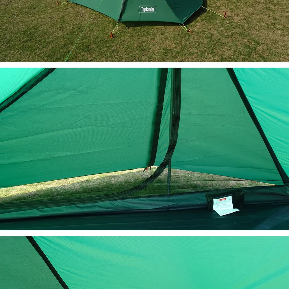 Pessoa para Camping um Pico Barraca Ultralight 1 2 Caminhadas Mochila Poleless Single Solo Tenda Bivvy Tenda 20d Silicone à Prova d' Água 20 para acampamento caminhadas mochila poleless à prova