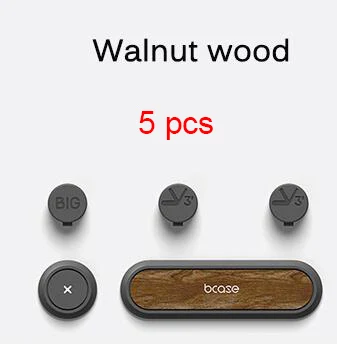 Xiaomi Mijia Tup2 USB кабель для хранения проводной Органайзер магнитный зажим для поглощения держатель для офиса, дома, стола Кабельный органайзер - Цвет: Walnut wood 5pcs