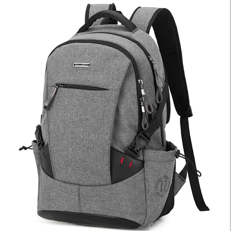 new men's backpack British fashion and leisure college style high quality multi-function large capacity design - Цвет: Small grey USB