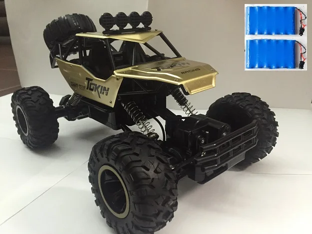 Радиоуправляемый автомобиль 1/12 4WD Rock Crawlers 4x4, вождение автомобиля, Двойные двигатели, привод Bigfoot, автомобиль с дистанционным управлением, модель автомобиля, внедорожник, игрушка в подарок - Цвет: 37cm 2 Battery Brown