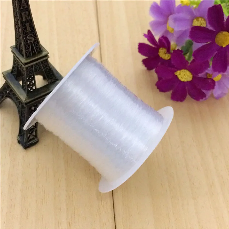 

LNRRABC Sale 0.2/0.25/0.3/0.35/0.4/0.45/0.5/0.6/0.7/0.8mm 1 Roll Transparent/Clear Strong String Cord Wire Rope for Fish