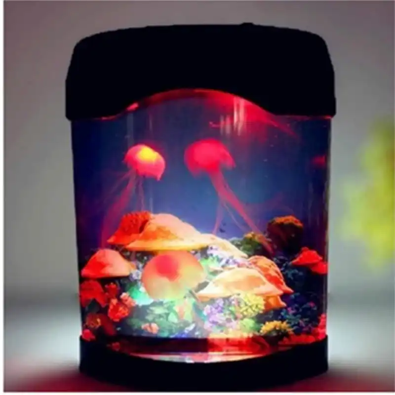 Simulation Of Electronic Jellyfish Decorative Aquarium Colorful