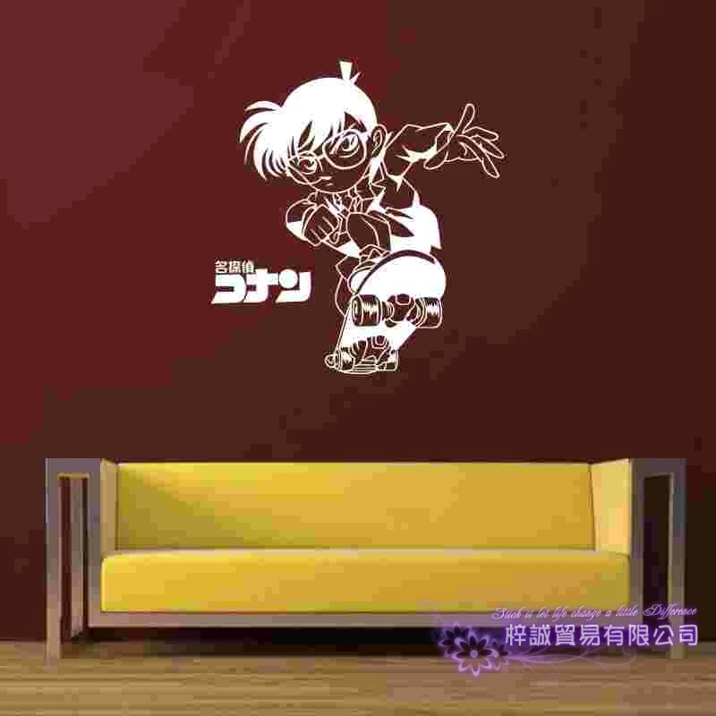 Наклейки виниловые на стены Detective Conan декоративные наклейки для домашнего декора
