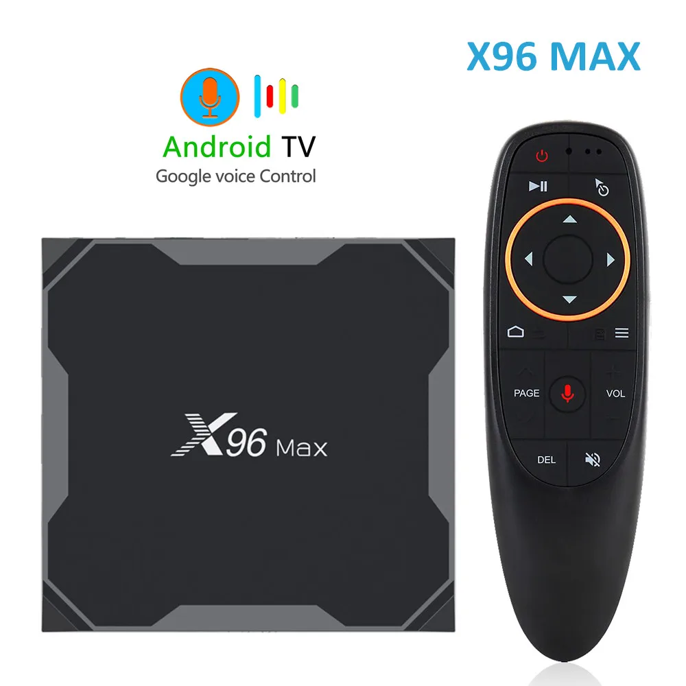 ТВ приставка X96 MAX на Android 8 1 Amlogic S905X2 4 ГБ 64 X96MAX 2 ГГц + 5 Wi Fi 1000 м H.265 4K медиаплеер Мини