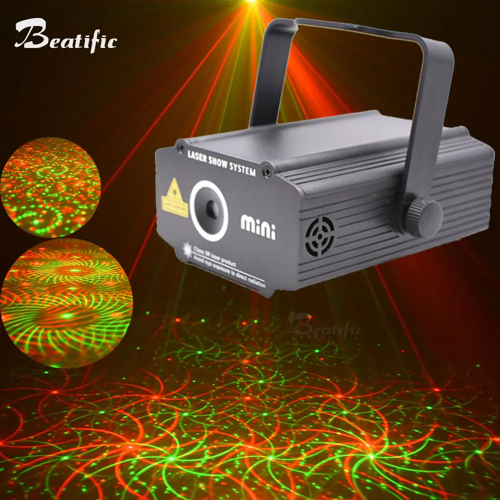 

Mini Laser Projector Lumiere Light Music Equipment For Disco Bar Party Machine Lights Show System