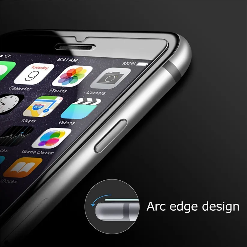 Binmer Защитные пленки для экрана 2 шт 0 3 мм 9H твердое закаленное стекло iPhone 6 /6S /7 /8