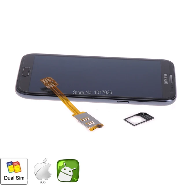 dual sim card adapter for samsung galaxy s3 s4 s5 note 2 3 4 nokia htc m8 sim card size