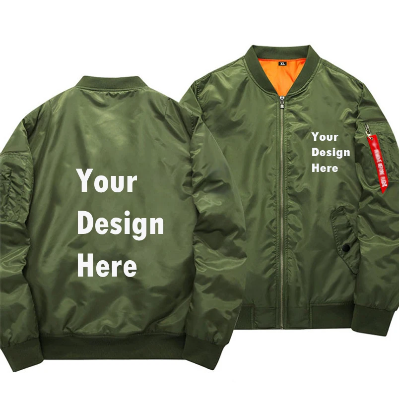  US EU Size Custom Customize Logo Design Print Winter Military Bomber Jackets Men Army Tactical Jack