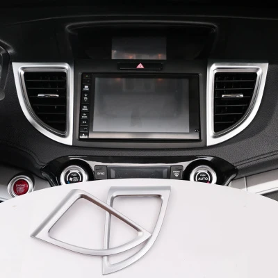Автомобильные аксессуары для Honda CRV CR-V ABS Хром Матовый Интерьер кондиционер вентиляционное отверстие CD Видео крышка планки 7 шт