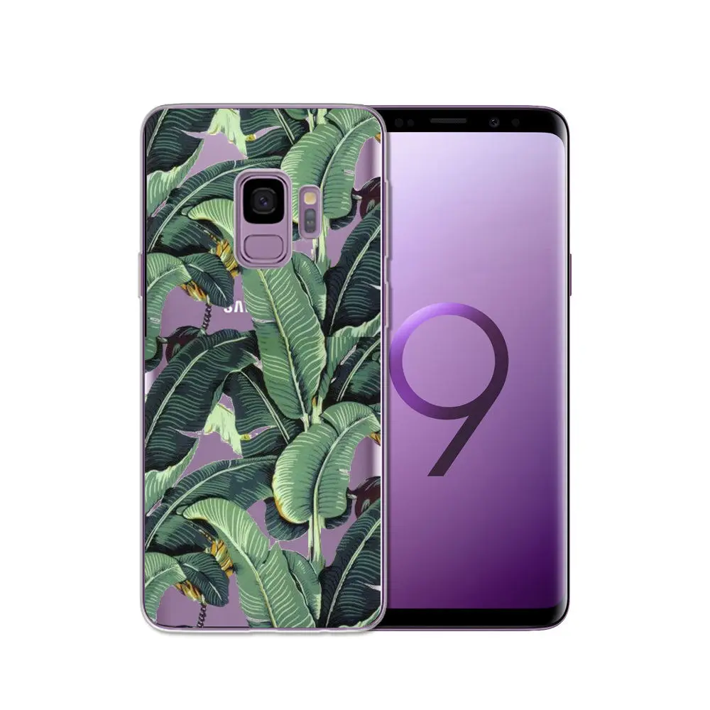 Painted Fundas FOR Samsung Galax s5 S6 S7 S8 S9 Soft TPU Phone Cover FOR Samsung S6 edge S8 Plus S9 Plus Clear Silicone cases (6)