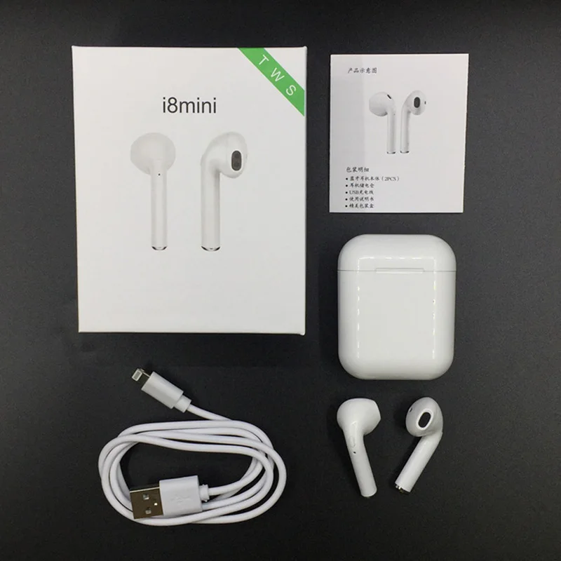 

Original i8mini TWS Wireless stereo Bluetooth ear phone for all cell PK i12 i13 i14 i15 i16