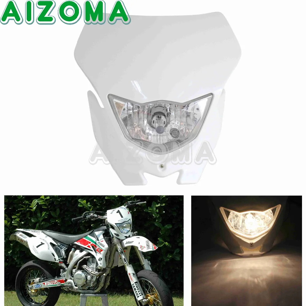 Белый налобный фонарь Mototcycle 12 в 35 Вт для Honda Yamaha CRF CRM WR YZ TTR 110 125 250 250F 250R 250X 450F 426F