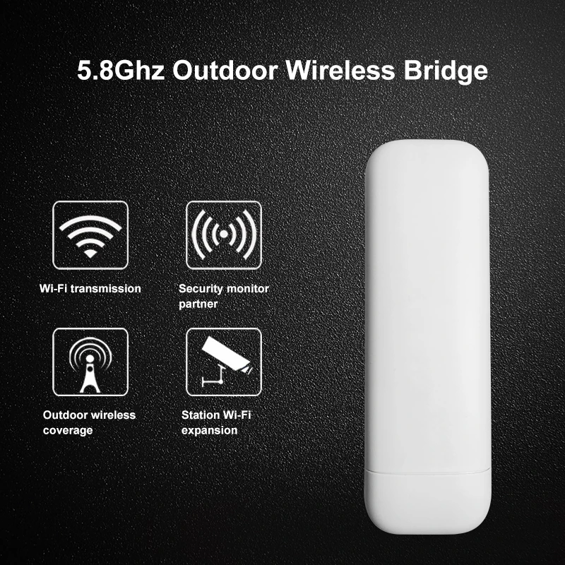 

Cioswi 2KM Wireless Outdoor CPE WIFI Router 300Mbps Access Point AP Router WIFI Bridge WIFI Repeater WIFI Extender Support WDS