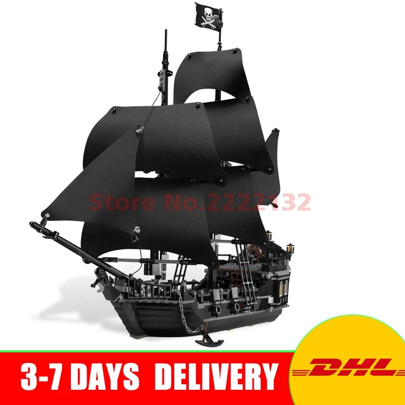 

DHL Free LEPIN 16006 Pirates of the Caribbean The Black Pearl Building Model Blocks Set Set Toys Compatible with 4184 More Stock