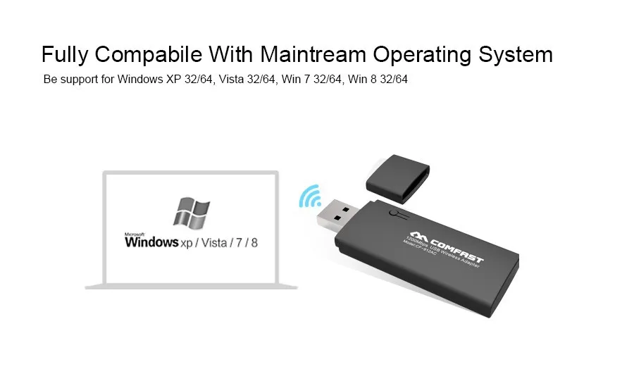 COMFAST CF-912AC 1200 Мбит/с 802.11AC ноутбук Dual Band 5 ГГц pc сетевой карты USB 3,0 беспроводной/wi fi AC адаптер Gigabit Dongle адаптер