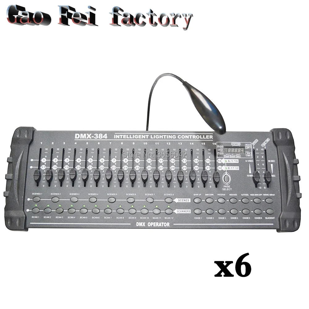

6pcs/lot Stage Light Equipment DMX 384 intelligent Controller Stage Light