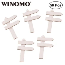 WINOMO 50 шт. садовые этикетки креативные прочные мини-знаки для сада метки для растений деревянные Этикетки для украшения дома цветы
