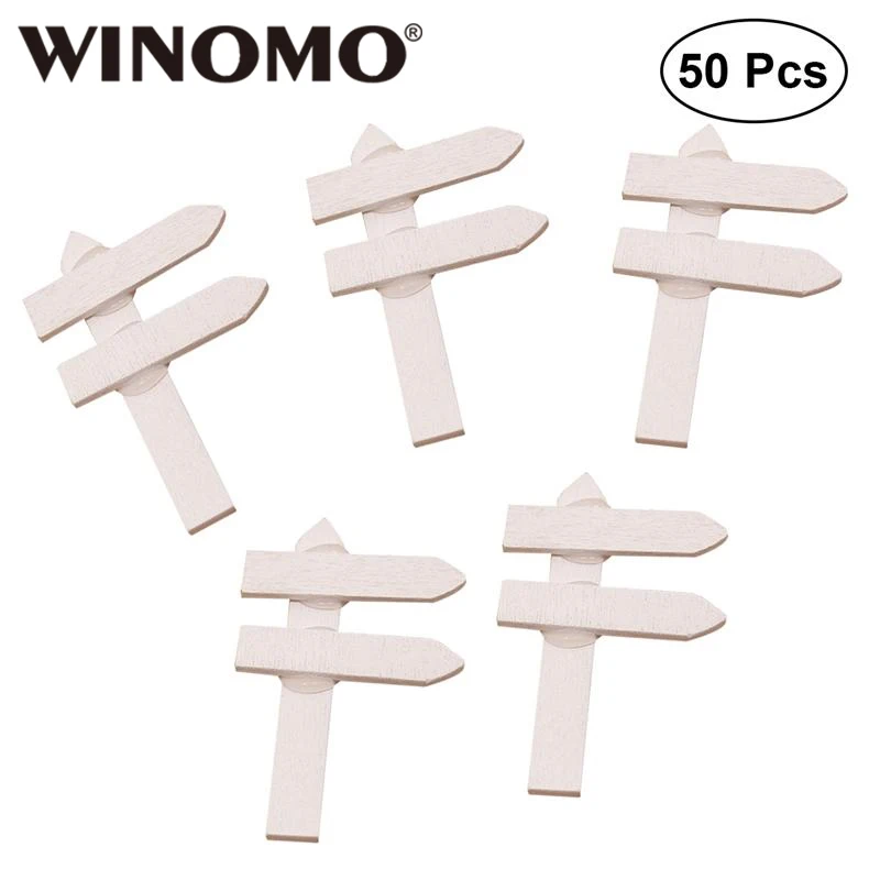 

WINOMO 50pcs Garden Labels Creative Durable Mini Garden Signs Tags Plant Tags Wooden Label for House Decorations Flowers