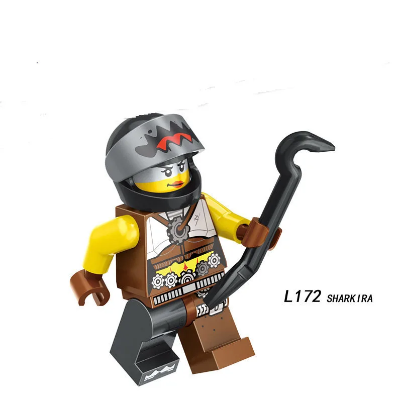 

Single Sale LegoINGlys Cartoon Movie Sharkira TEMPO REX KITTY ZEBE EMMET LUCY Figure Bricks Building Blocks Toys Children Gift
