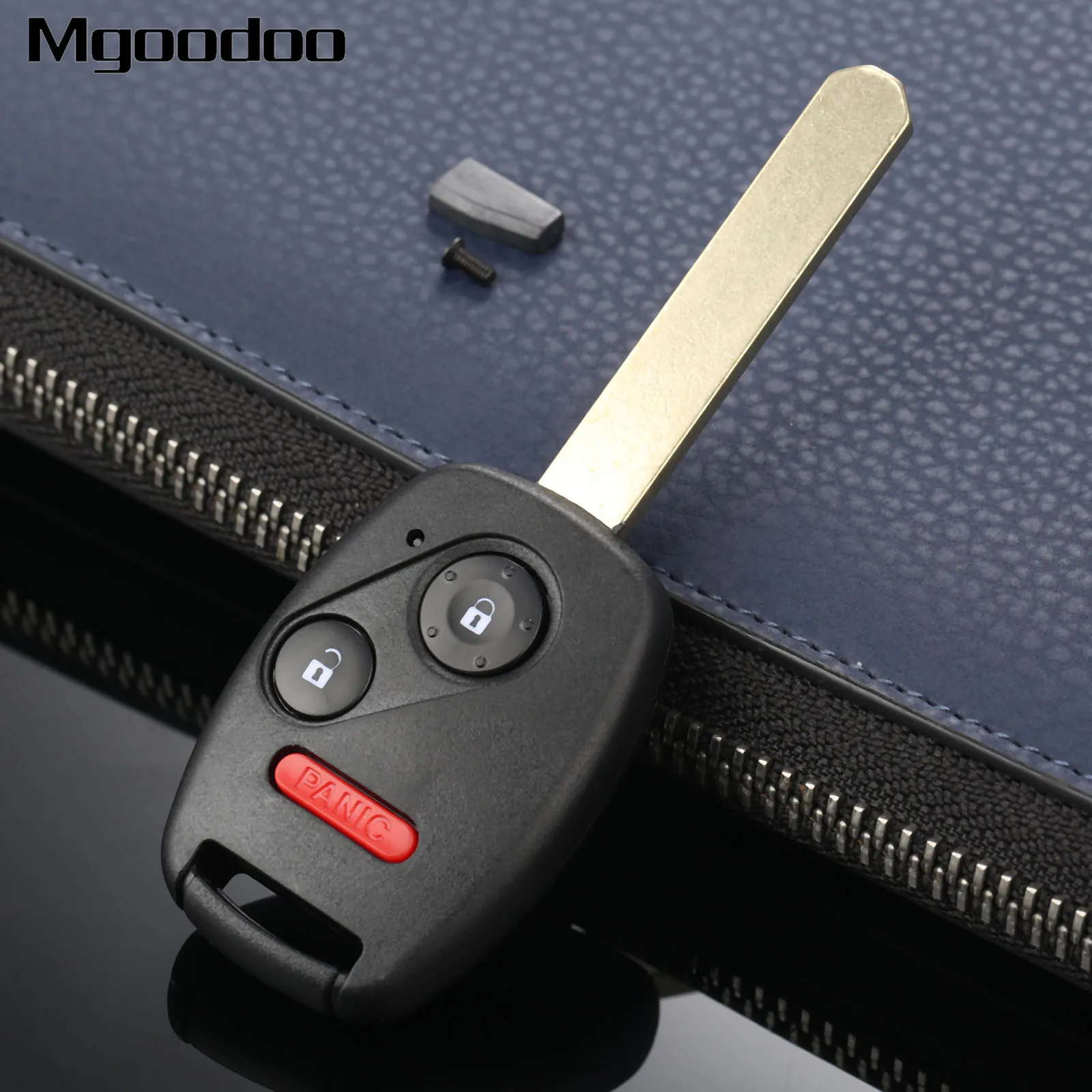 

2 Button With Panic Keyless Entry Remote Head Key Fob With Chip For Honda Fit Odyssey Ridgeline OUCG8D-380H-A Remote Transmitter