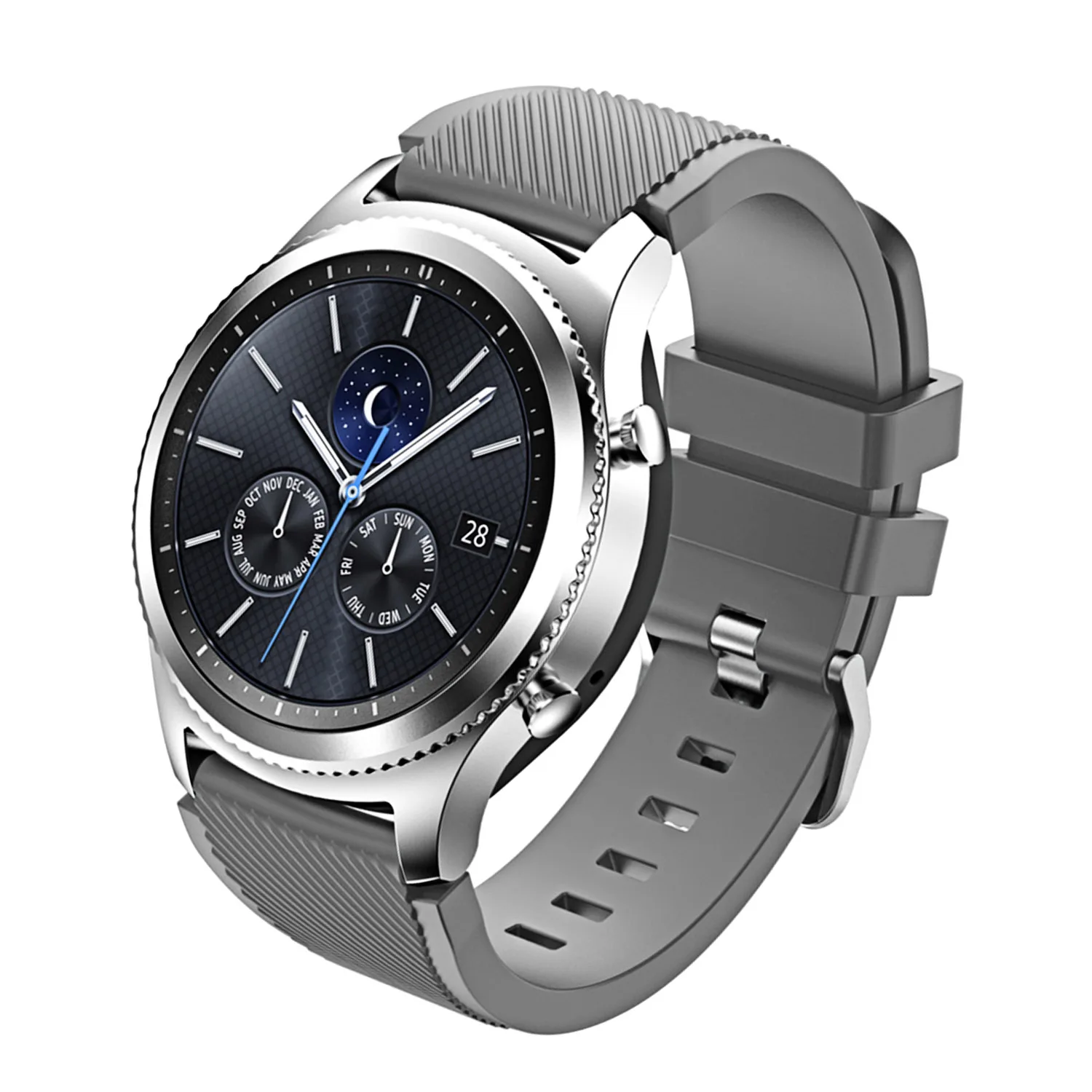 Силиконовый ремешок для часов Gosear мягкий сменный Samsung Gear S3 S 3 Frontier классический