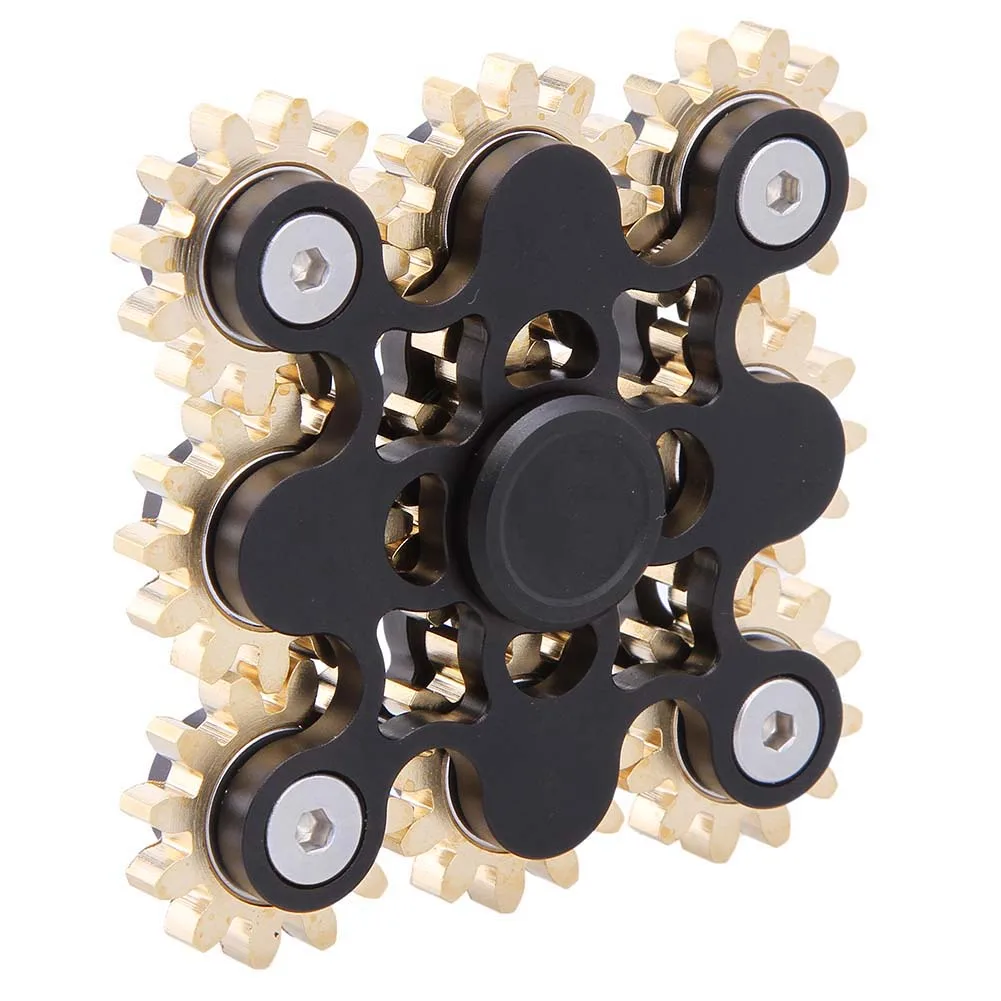 

Simple version of Nine 9 Gears Hand Made Metal Fantastic Hand Spinner Fidget Spinner