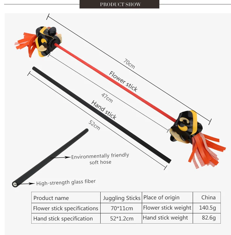 Жонглирование цветок палочка, жонглирование палочки-цветок палочки-дьявол палочки наружные игры на открытом воздухе дети, игрушки на открытом воздухе для детей